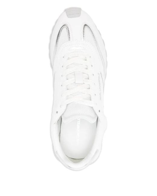 Baskets En Cuir À Logo Embossé Karl Lagerfeld en coloris White