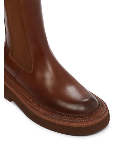 Marsèll Brown Leather Chelsea Boots