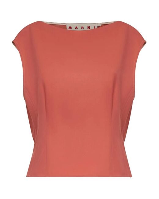 Marni ボートネック トップ Pink