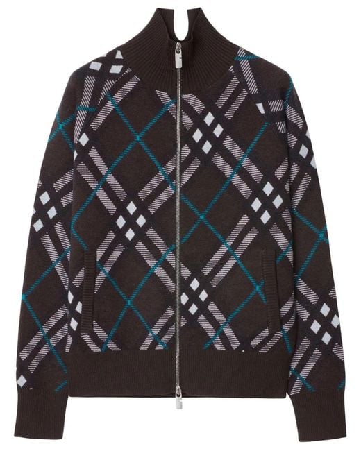 Burberry Black Check Track Jacket