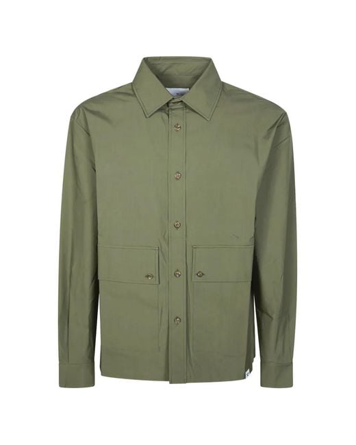 Woc Green Buttoned Pocket Shirt for men