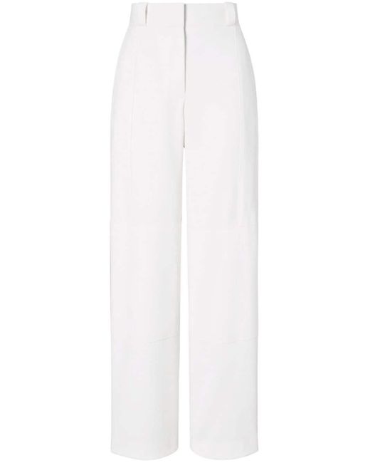 Tory Burch White Twill Cargo Trousers