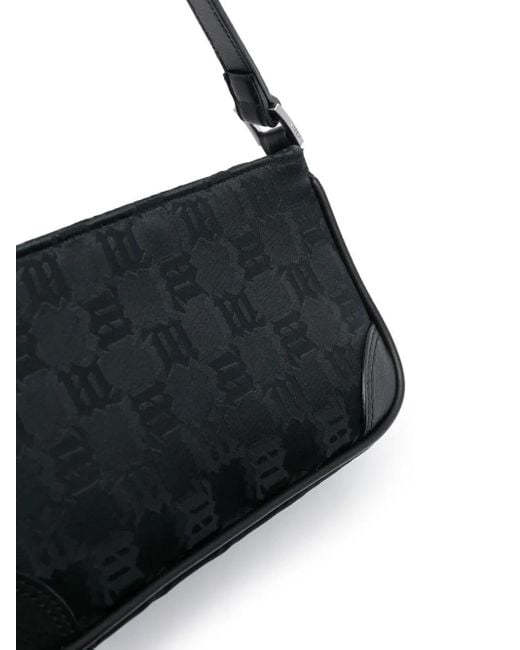 M I S B H V 1990S モノグラム ショルダーバッグ Black