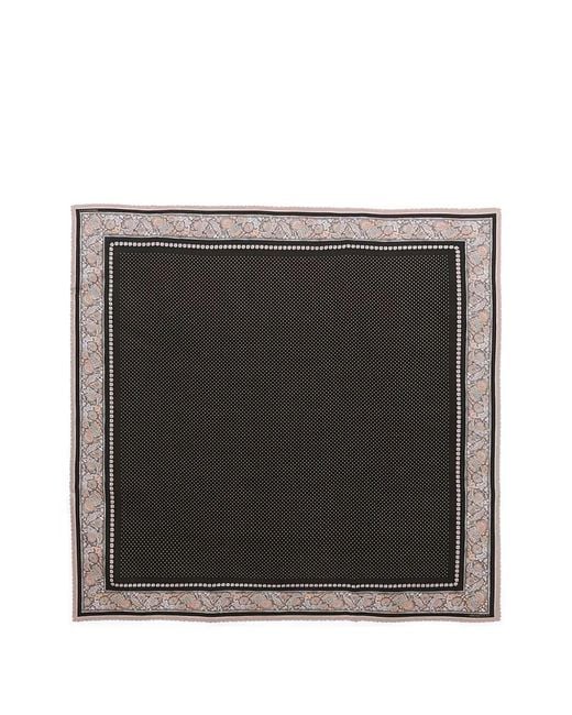 Zimmermann Black Polka-Dot Floral Scarf