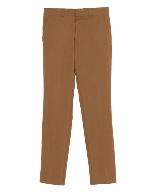 Sandro Brown Concealed-Fastening Trousers for men