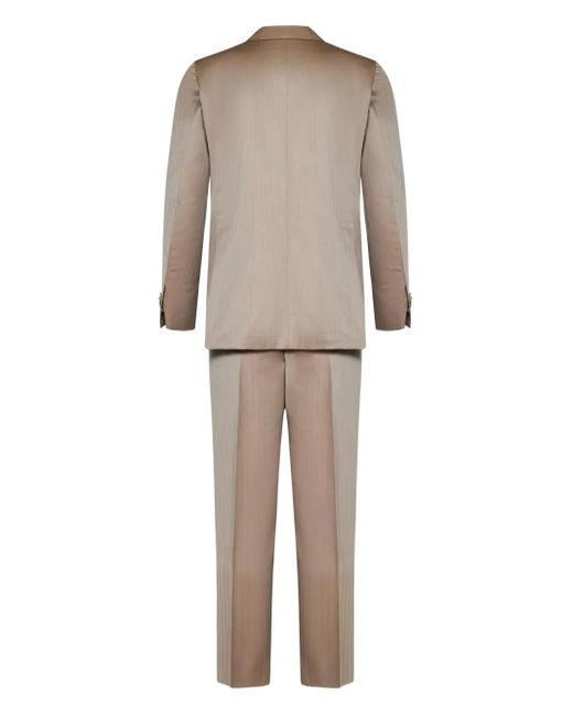 Franzese Collection Natural Double-Breasted Wool Suit for men