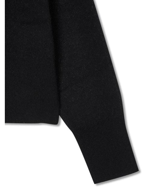 Studio Tomboy X Black Classic-Collar Zip-Up Cardigan