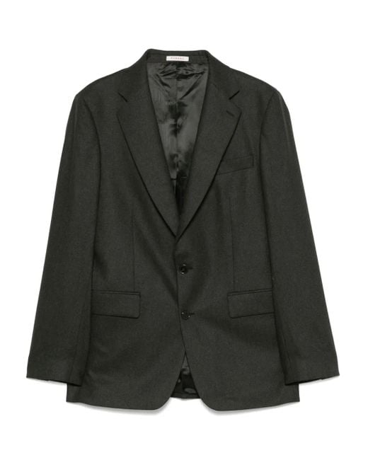Fursac Black Virgin-Wool Blazer for men