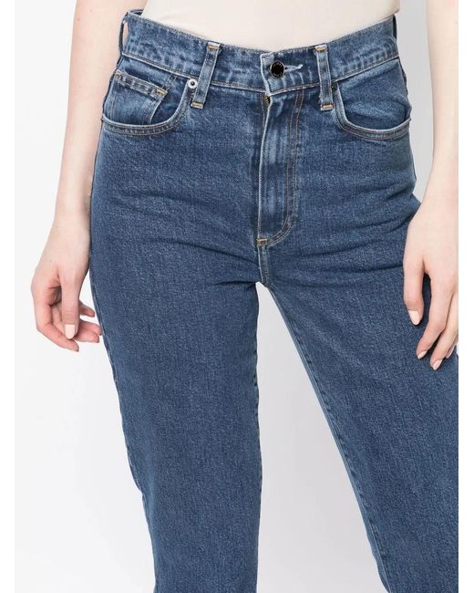 Le Jean Blue Remy High-Waist Flared Jeans