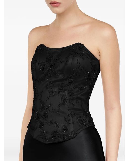 ALEXIA & ANTONIA Black Embellished Top