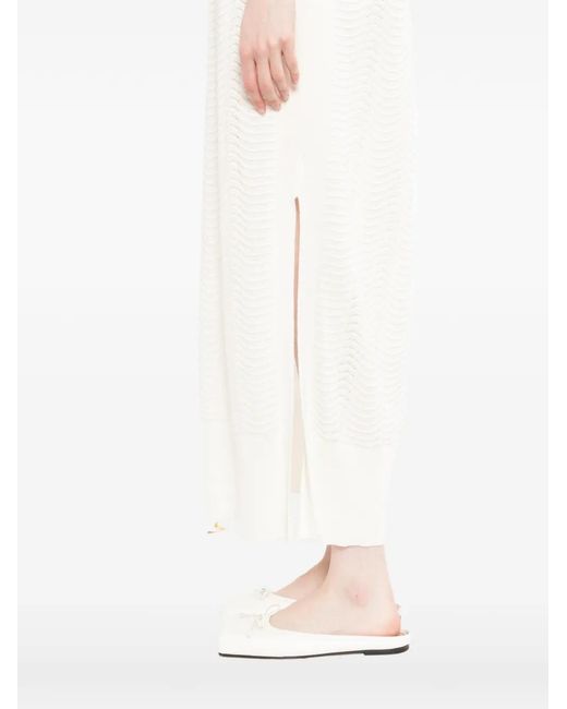 N.Peal Cashmere White Waverly Dress