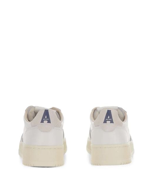 Autry White Medalist Logo-Patch Sneakers