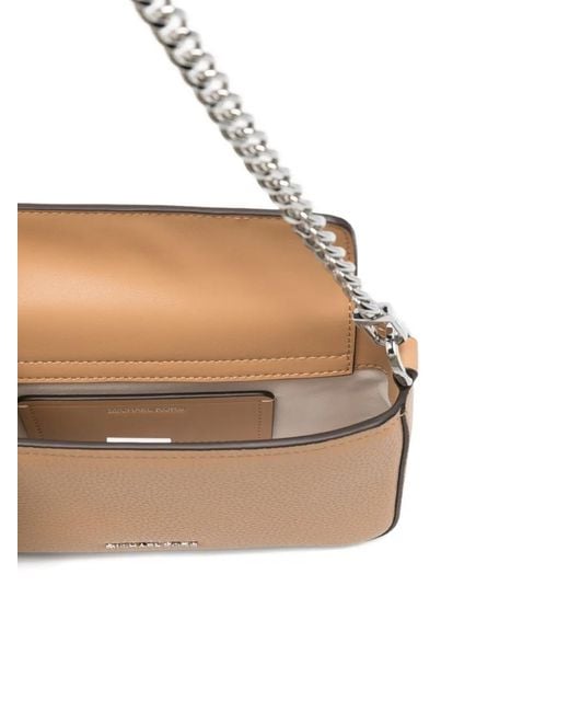 MICHAEL Michael Kors White Small Bryant Chain Leather Shoulder Bag