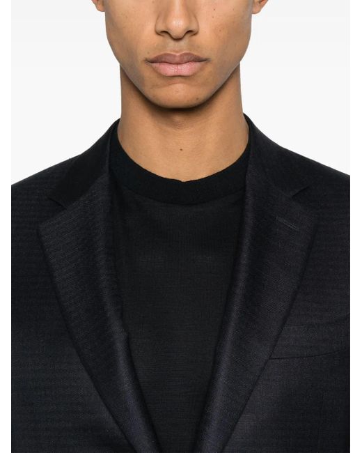 メンズ Canali ヘリンボーン ジャケット Blue