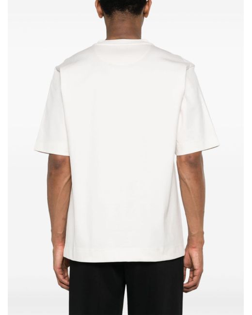 Fendi White Tools Cotton T-Shirt for men