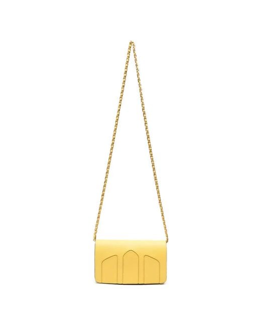 Delage Metallic Sac À Bandoulière En Cuir