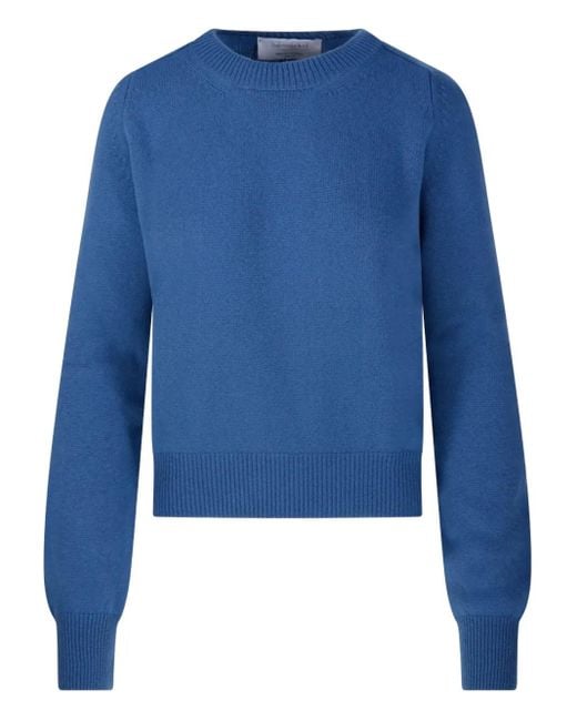 Daniele Fiesoli Blue Long-Sleeve Crew-Neck Sweater
