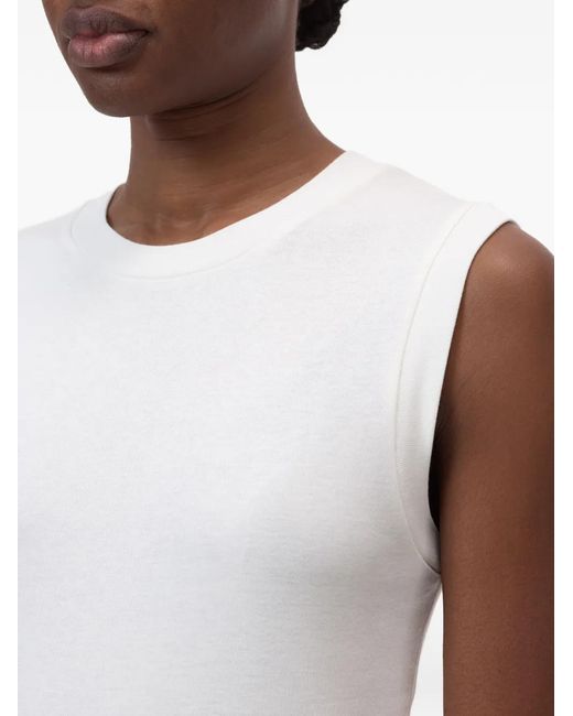 Closed White Crew-Neck Sleeveless Top