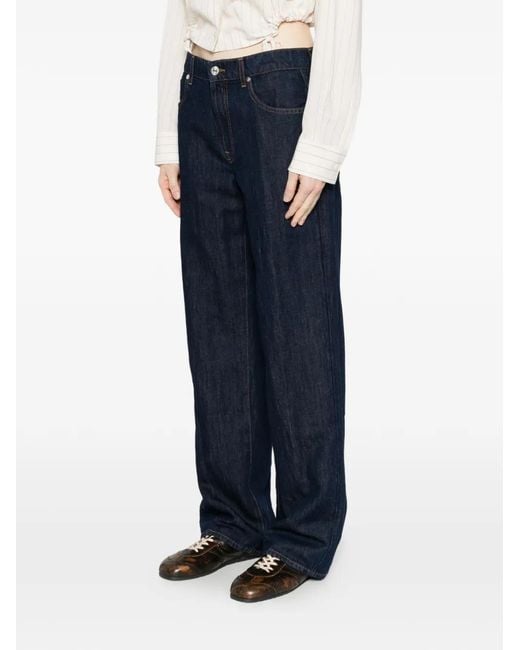 Seven7 Blue Five-Pocket Jeans