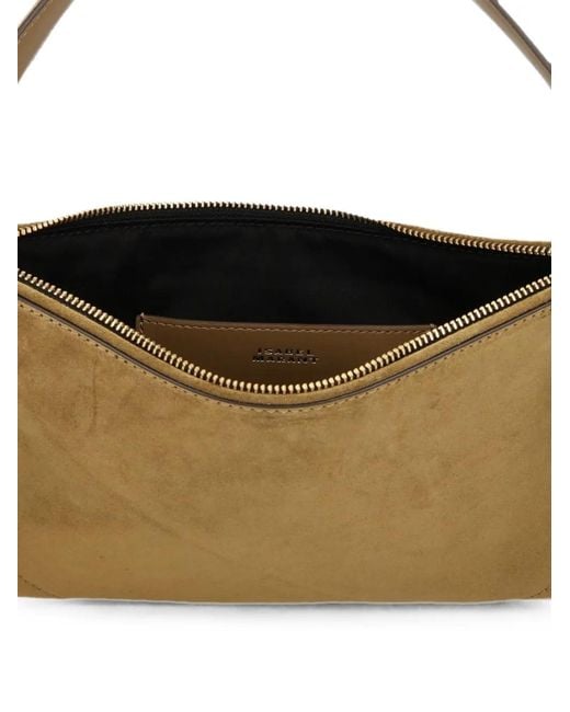Isabel Marant Metallic Oskan Soft Zipped Bag