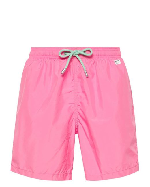 Mc2 Saint Barth Pink X Pantonetm Appliqué-detail Swim Shorts for men