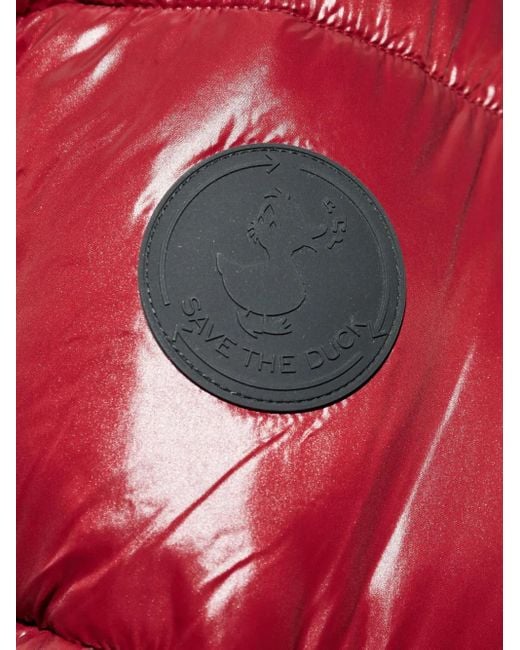 Save The Duck Gefütterte Kapuzenjacke in Red für Herren