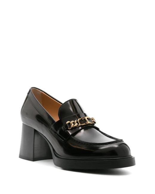 Tod's Black T Chain Detail Pumps