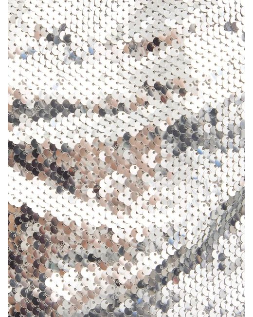 Haveone White Sequin-Embellished Bandeau Top
