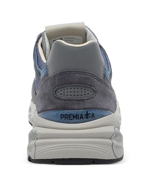 Premiata Blue Mase 25 8021 Panelled Sneakers for men