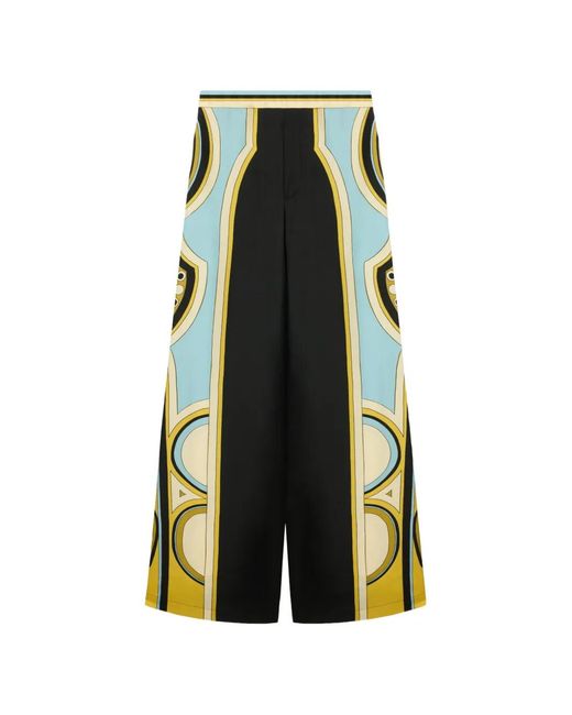LaDoubleJ Green Wide-Leg Club Trousers