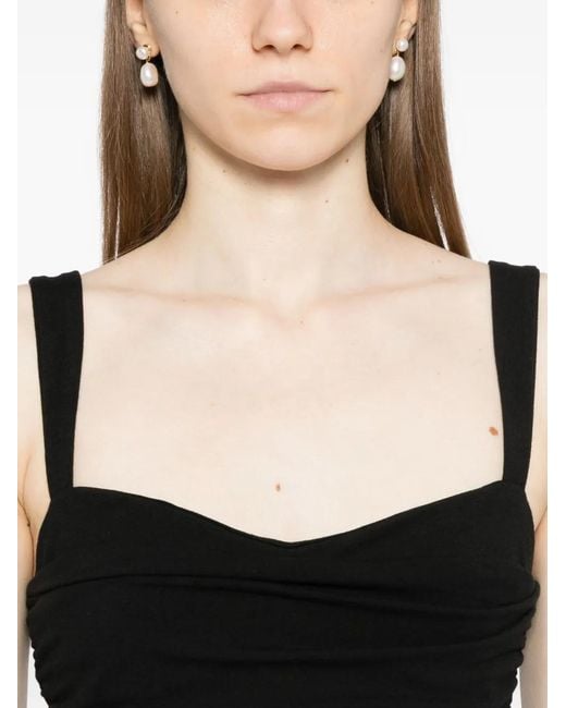 Reformation Black Trish Top