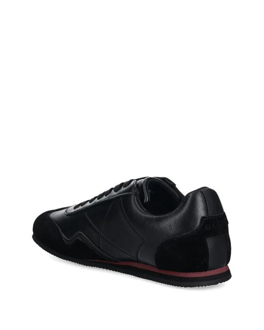 Guess Black Olmo Lace-Up Sneakers for men