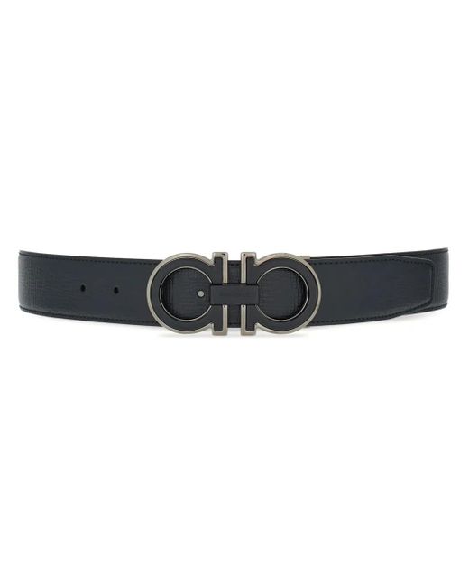 Ferragamo Black Gancini Belt Accessories for men
