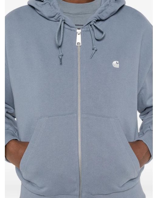 Carhartt Blue Casey Zip-Fastening Hoodie