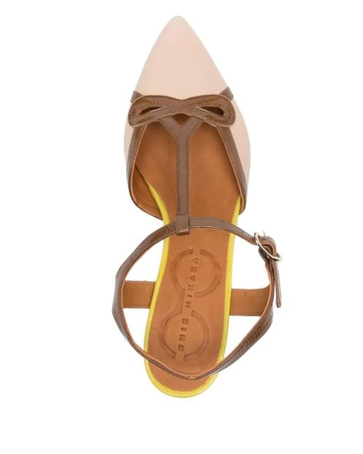 Zapatos Hene con tacón de 40 mm Chie Mihara de color Natural