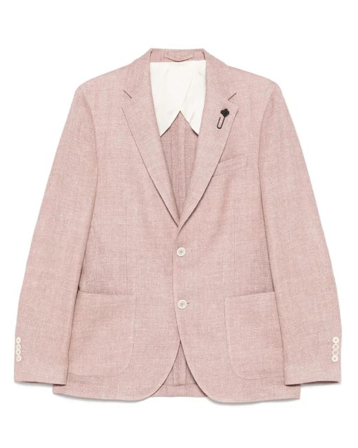 メンズ Lardini シングルジャケット Pink