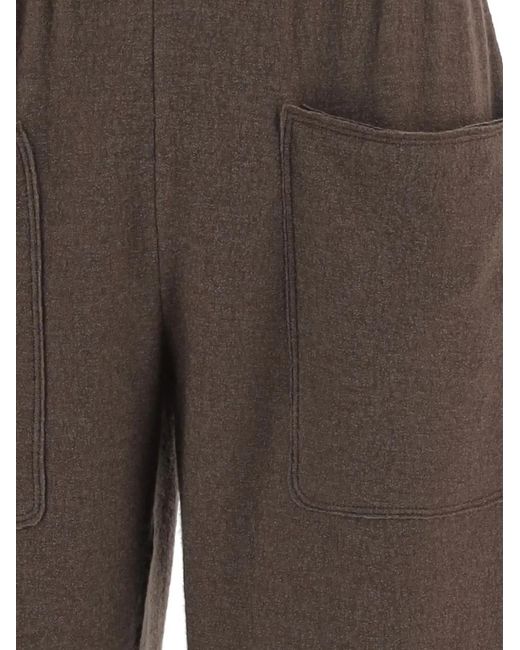 Giorgio Armani Brown Patch-Pocket Track Pants