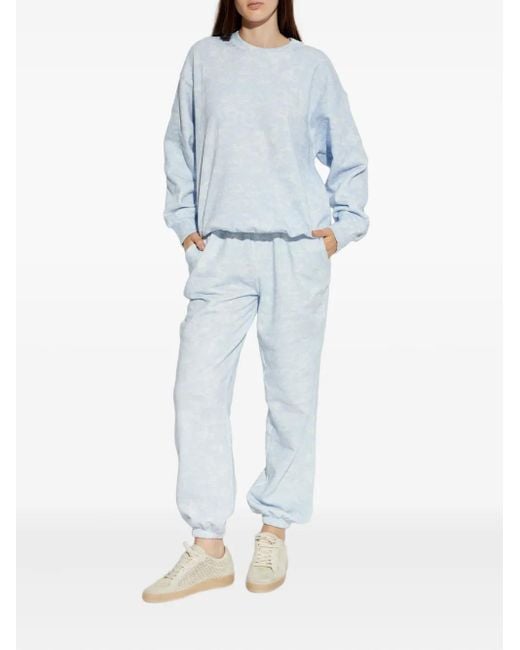 LoveShackFancy Blue Lillia Track Pants