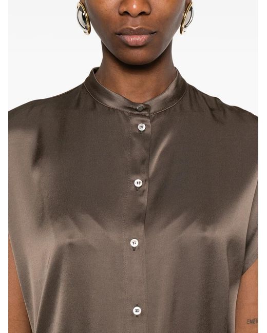 Ottod'Ame Brown Button Shirt