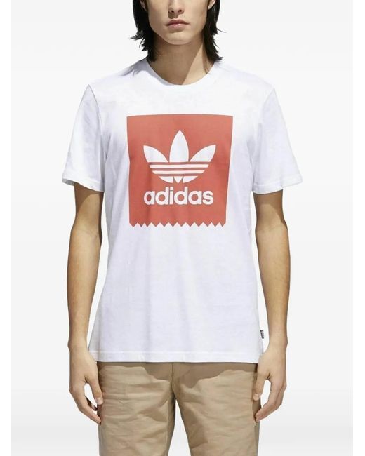 Adidas White Blackbird Logo T-Shirt for men