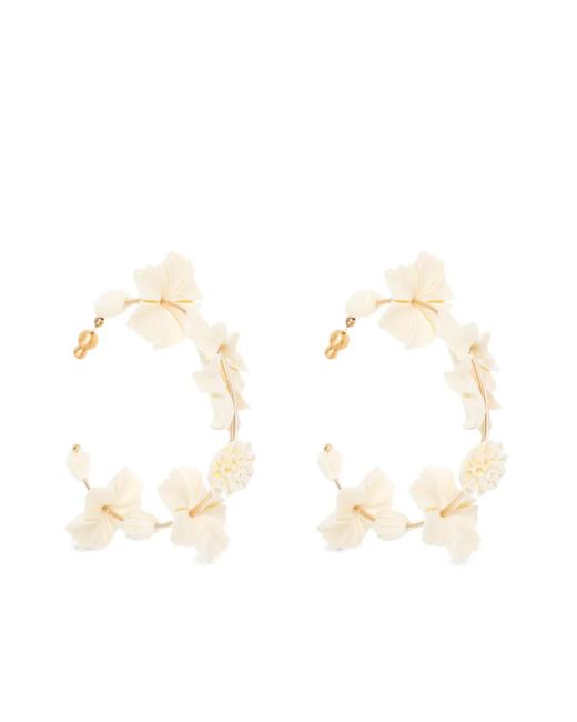 Cult Gaia Kelli フープピアス White