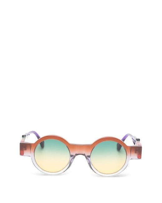 Kuboraum Orange I02 Round-Frame Sunglasses