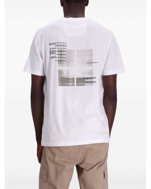 T-shirt à logo imprimé Boss pour homme en coloris White