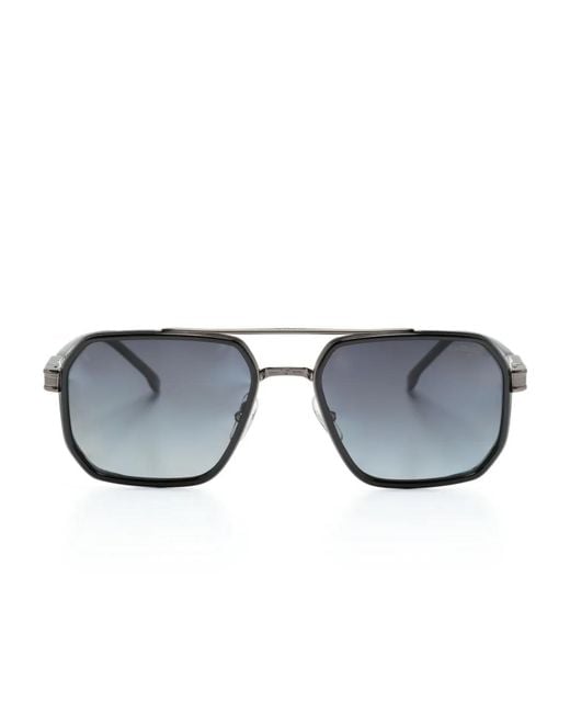 Carrera Blue Polarised Pilot-Frame Sunglasses for men