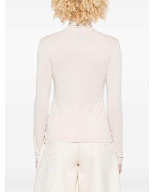 Marc O' Polo Natural Turtleneck Long-Sleeve T-Shirt