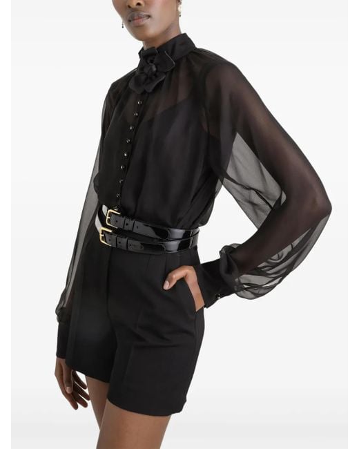 Dolce & Gabbana Black Wool Gabardine Shorts