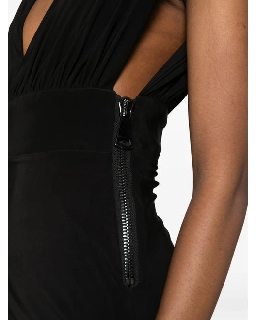 MITILIANE COUTURE Black Draped Mini Dress
