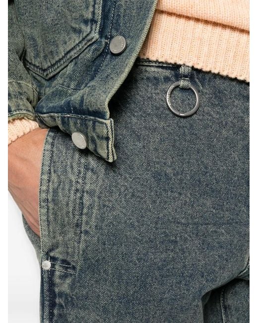 Etudes Studio Gray Twist Seam Acid-Wash Jeans