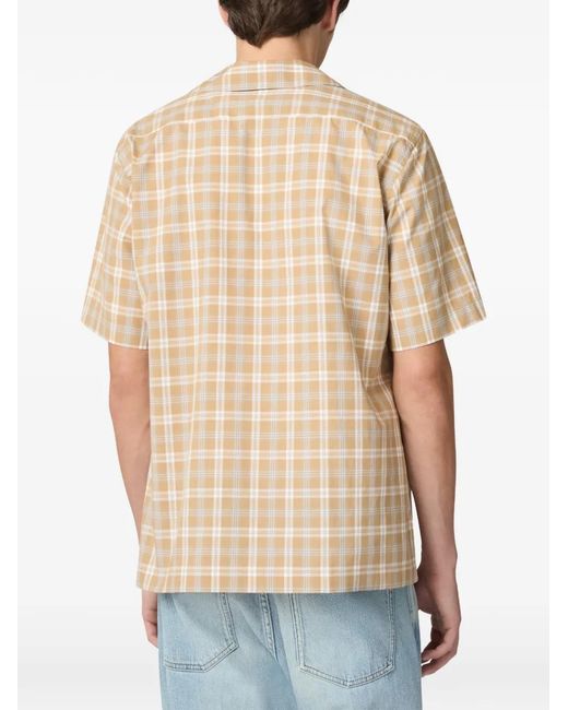 Lardini Natural Check-Pattern Shirt for men