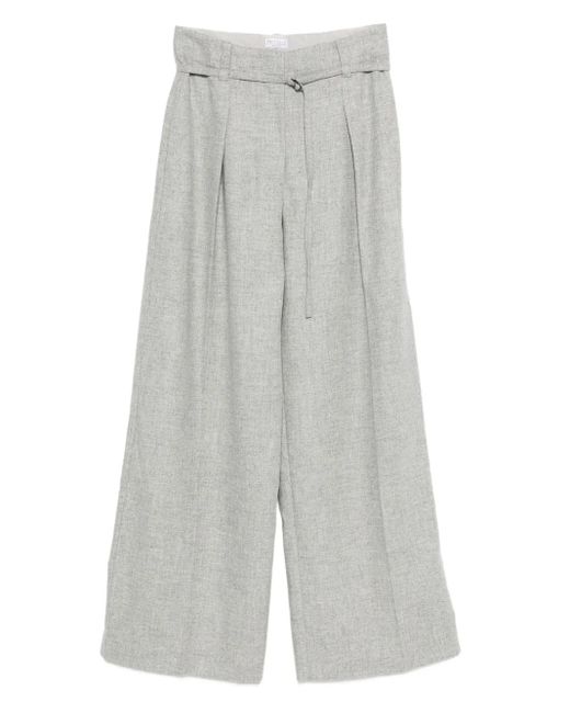 Brunello Cucinelli ベルテッド パンツ Gray
